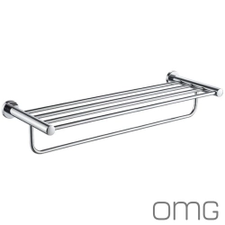 OMG - OMG Havlu Rafı, 60 cm, Parlak Paslanmaz Çelik - TRR1209-60-P