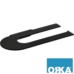 Orka - Orka Alice Kapaksız Tuvalet Kağıtlığı, Siyah