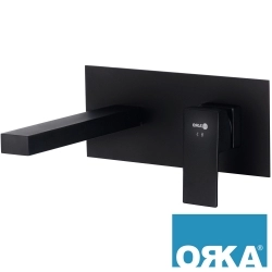 Orka - Orka Aqua Ankastre Lavabo Bataryası (Sıva Üstü Grubu), Siyah