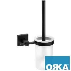 Orka - Orka Flora Duvardan Tuvalet Fırçalığı, Siyah