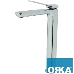Orka - Orka Moderna Tezgah Üstü Lavabo Bataryası, Krom