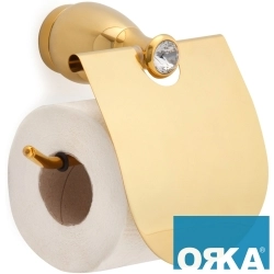 Orka - Orka Pergamon Kapaklı Tuvalet Kağıtlığı, Altın