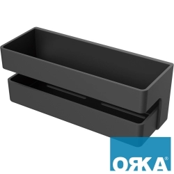 Orka - Orka Sharp İkili Duş Rafı, Siyah