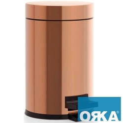 Orka - Orka Pedallı Çöp Kovası, 5 lt, Bakır