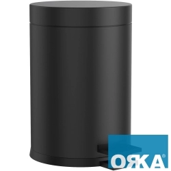 Orka - Orka Pedallı Çöp Kovası, 3 lt, Siyah
