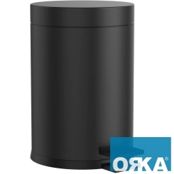 Orka - Orka Pedallı Çöp Kovası, 5 lt, Siyah