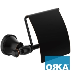 Orka - Orka Turna Kapaklı Tuvalet Kağıtlığı, Antik Siyah