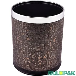 Rulopak - Rulopak Deri Geçmeli Plastik Çöp Kovası