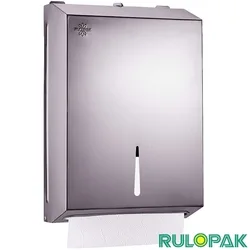 Rulopak - Rulopak Z Katlama Kağıt Havlu Dispenseri, Paslanmaz Çelik