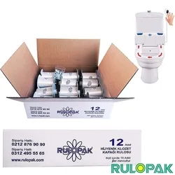 Rulopak - Rulopak Sensörlü Klozet Kapağı Rulosu, (1 koli = 12 adet)