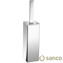 Sanco - Sanco Tuvalet Fırçalığı, Parlak Paslanmaz Çelik (Yerden) - 90572-A90