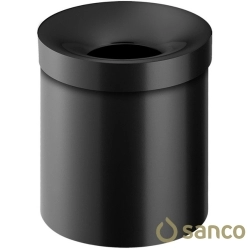 Sanco - Sanco Çemberli Çöp Kovası, Mat Siyah (5 Litre) - 90650-M116