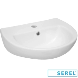 Serel - Serel Standart Lavabo, 45 cm (Armatür Delikli)