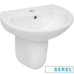 Serel - Serel Standart Lavabo, 50 cm (Armatür Delikli)