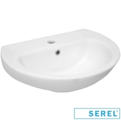 Serel - Serel Standart Lavabo, 50 cm (Armatür Delikli)