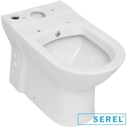Serel - Serel Friendly Duvara Tam Dayalı Klozet, 61 cm