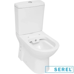 Serel - Serel Friendly Purewash Kanalsız Duvara Tam Dayalı Klozet, 60 cm