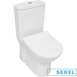 Serel - Serel Friendly Purewash Kanalsız Duvara Tam Dayalı Klozet, 60 cm