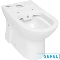 Serel - Serel Friendly Purewash Kanalsız Duvara Tam Dayalı Klozet, 60 cm