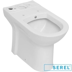Serel - Serel Bedensel Engelli İçin Duvara Tam Dayalı Klozet, 65 cm