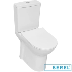 Serel - Serel Bedensel Engelli Duvara Tam Dayalı Klozet ve 39 cm Rezervuar Seti