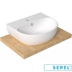 Serel - Serel Dream Oval Lavabo, 45 cm (Armatür Delikli)