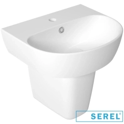 Serel - Serel Dream Oval Lavabo, 45 cm (Armatür Delikli)