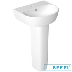 Serel - Serel Dream Oval Lavabo, 45 cm (Armatür Delikli)