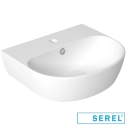 Serel - Serel Dream Oval Lavabo, 45 cm (Armatür Delikli)