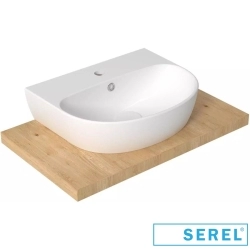Serel - Serel Dream Oval Lavabo, 50 cm (Armatür Delikli)