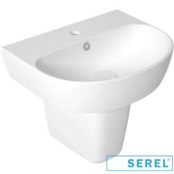 Serel - Serel Dream Oval Lavabo, 50 cm (Armatür Delikli)