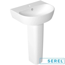 Serel - Serel Dream Oval Lavabo, 50 cm (Armatür Delikli)