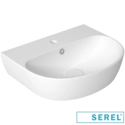 Serel - Serel Dream Oval Lavabo, 50 cm (Armatür Delikli)