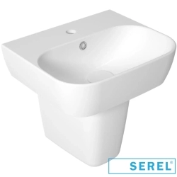 Serel - Serel Dream Dikdörtgen Lavabo, 45 cm (Armatür Delikli)