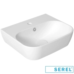 Serel - Serel Dream Dikdörtgen Lavabo, 45 cm (Armatür Delikli)