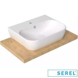 Serel - Serel Dream Dikdörtgen Lavabo, 50 cm (Armatür Delikli)