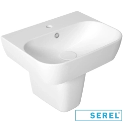 Serel - Serel Dream Dikdörtgen Lavabo, 50 cm (Armatür Delikli)