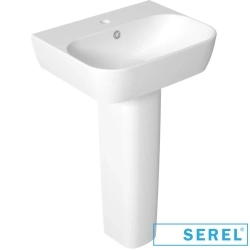 Serel - Serel Dream Dikdörtgen Lavabo, 50 cm (Armatür Delikli)