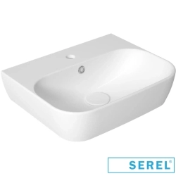 Serel - Serel Dream Dikdörtgen Lavabo, 50 cm (Armatür Delikli)