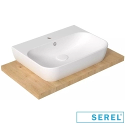 Serel - Serel Dream Dikdörtgen Lavabo, 60 cm (Armatür Delikli)