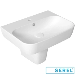 Serel - Serel Dream Dikdörtgen Lavabo, 60 cm (Armatür Delikli)