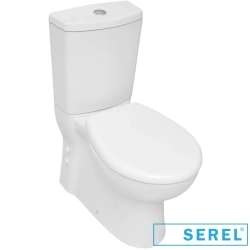 Serel - Serel Etna Duvara Tam Dayalı Klozet, 64 cm