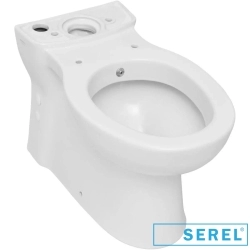 Serel - Serel Etna Duvara Tam Dayalı Klozet, 64 cm