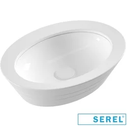 Serel - Serel Poseidon Çanak Lavabo, 60 cm