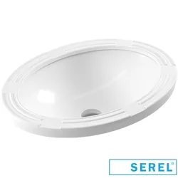 Serel - Serel Poseidon Tezgah Altı Lavabo, 60 cm