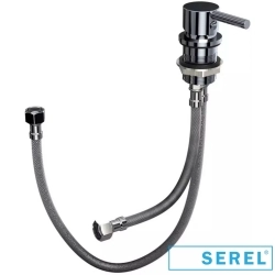Serel - Serel Rita Purewash Kanalsız Asma Klozet, 52 cm (Entegre Taharet Musluklu-Tek Su Girişli)