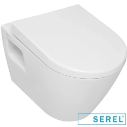 Serel - Serel Smart Purewash Kanalsız Asma Klozet, 52 cm