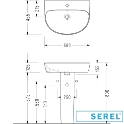 Serel - Serel Dream Kolon Ayak, 68 cm
