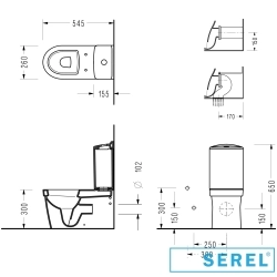 Serel - Serel Paleimon Çocuk Klozeti, 54 cm