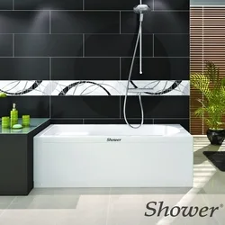 Shower - Shower Arona 105X70 Oturmalı Dikdörtgen Küvet, Panel Dahil
